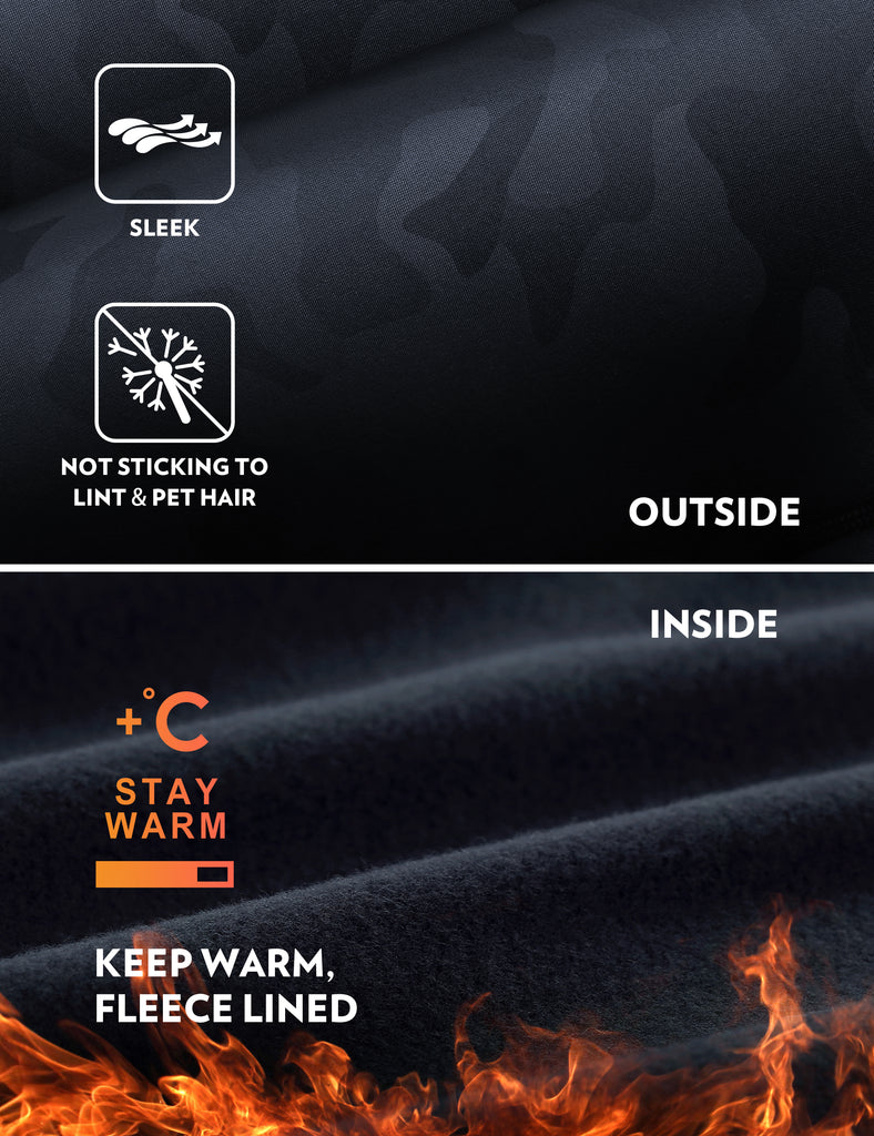 CRZ YOGA Women's High Rise Thermal Fleece Lined Pocket Legging II 25'' Flint Night