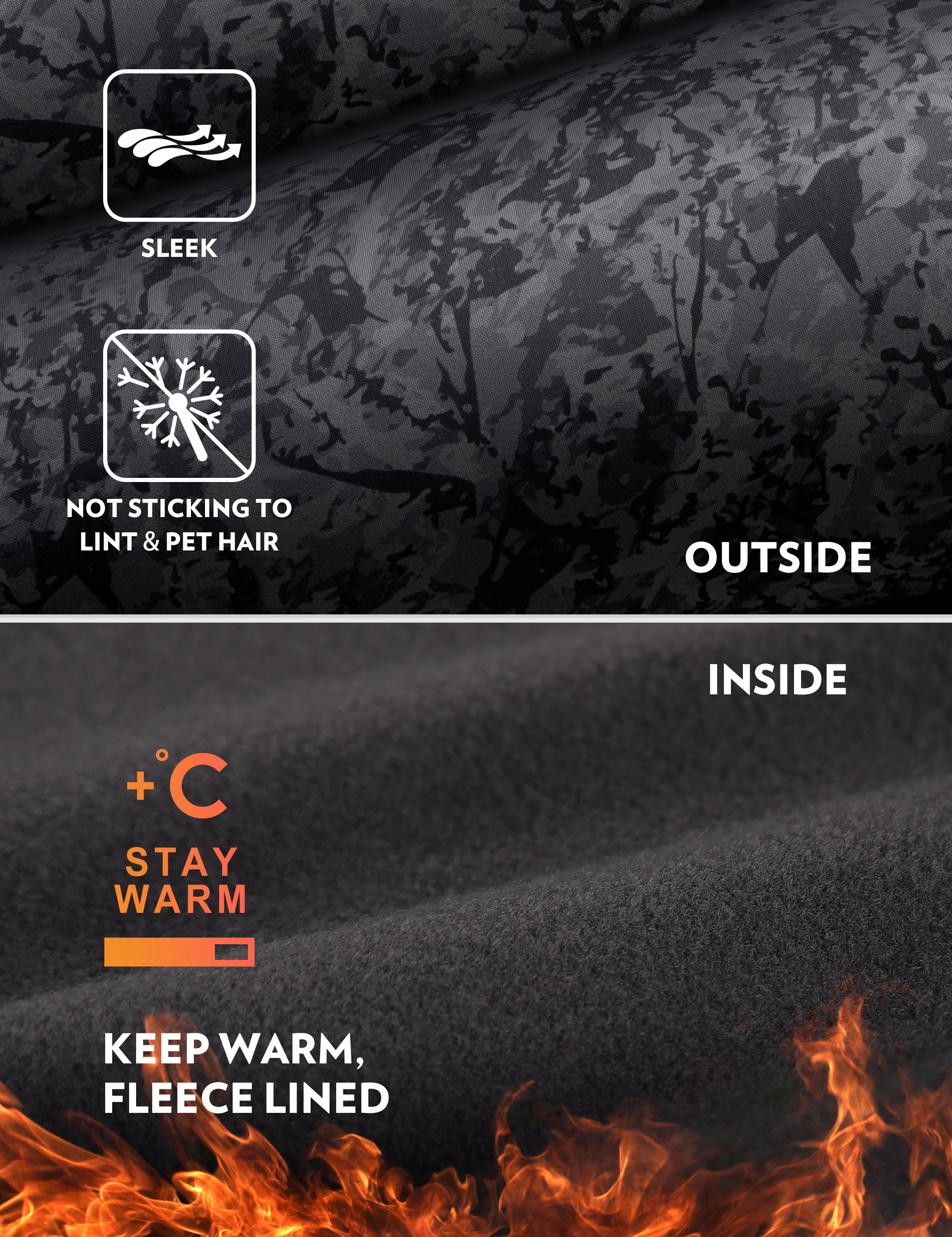 CRZ YOGA Women's Winter High Rise Thermal Fleece Lined Leggings 28'' Tie Dye Smoke Ink