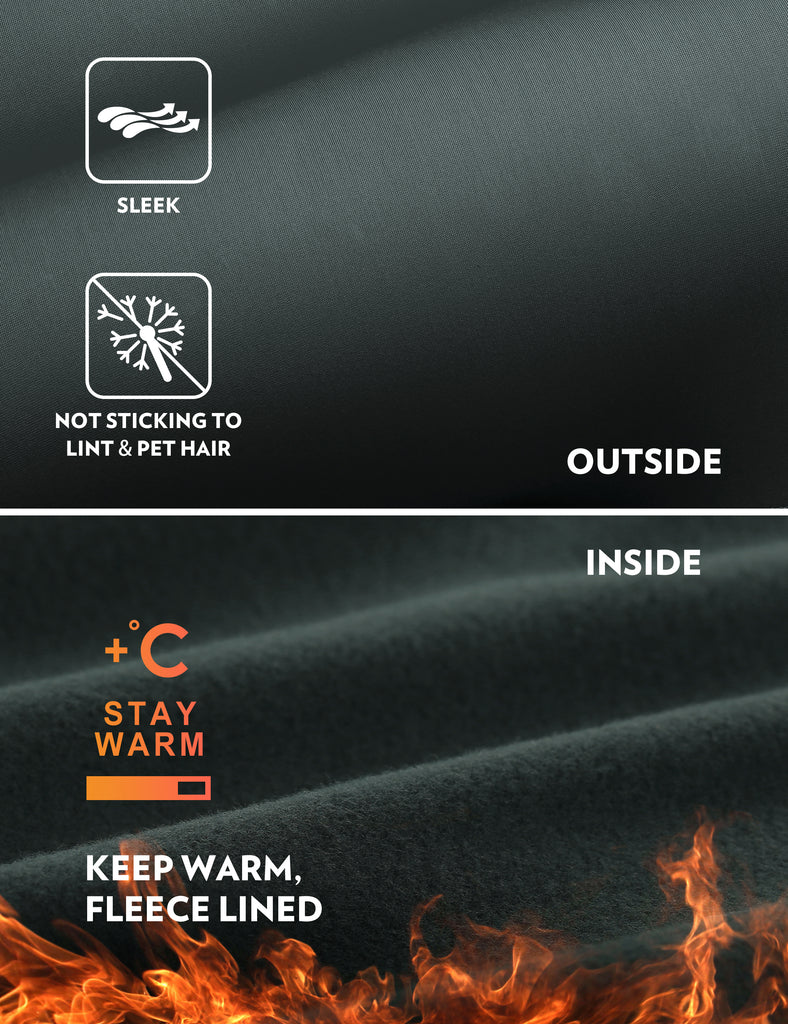 CRZ YOGA Women's High Rise Thermal Fleece Lined Pocket Leggings 28'' Grey Olive