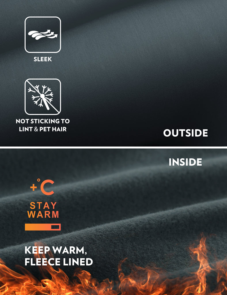 CRZ YOGA Women's High Rise Thermal Fleece Lined Pocket Legging II 25'' True Navy