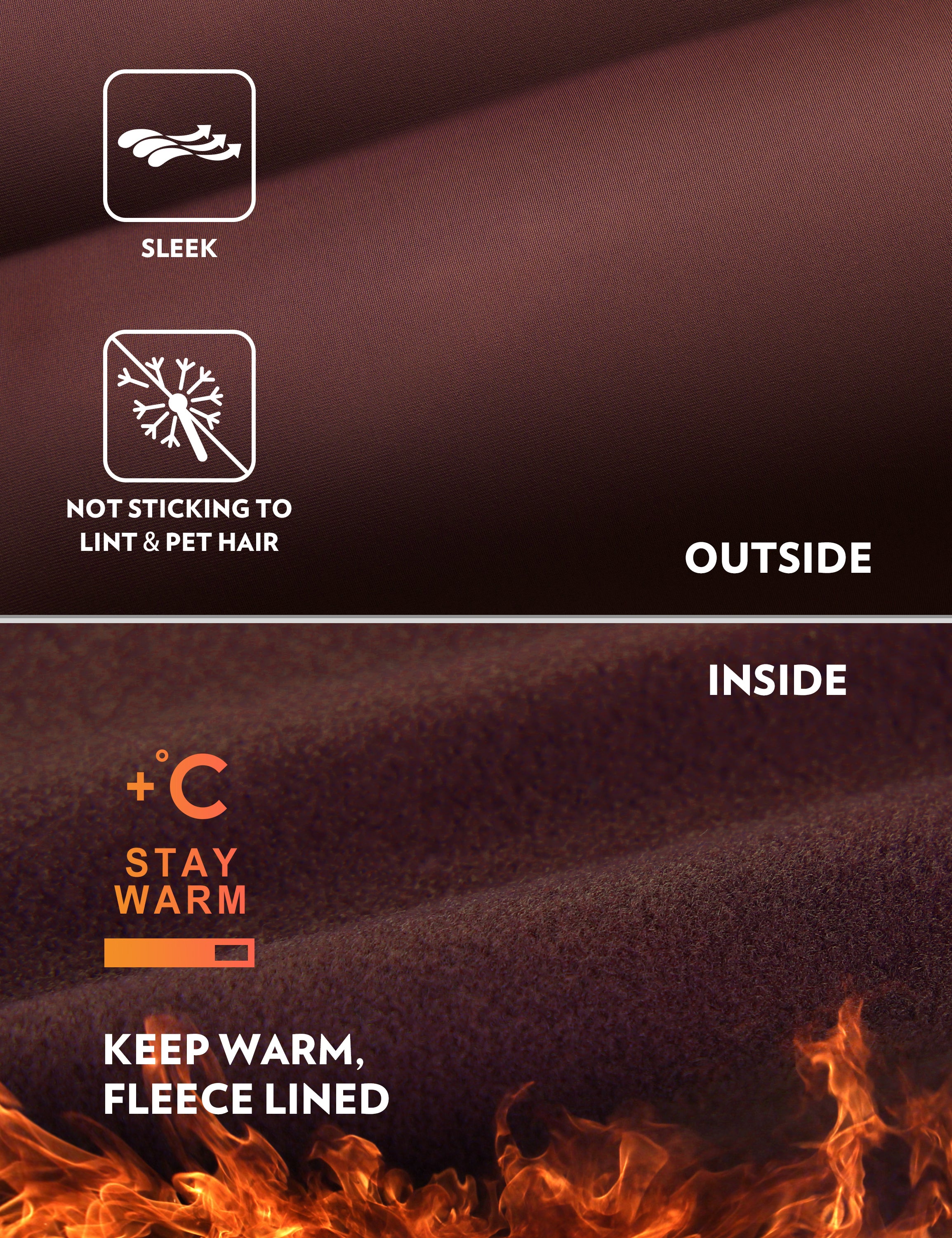 CRZ YOGA Women's High Rise Thermal Fleece Lined Pocket Leggings 28'' Slate gray