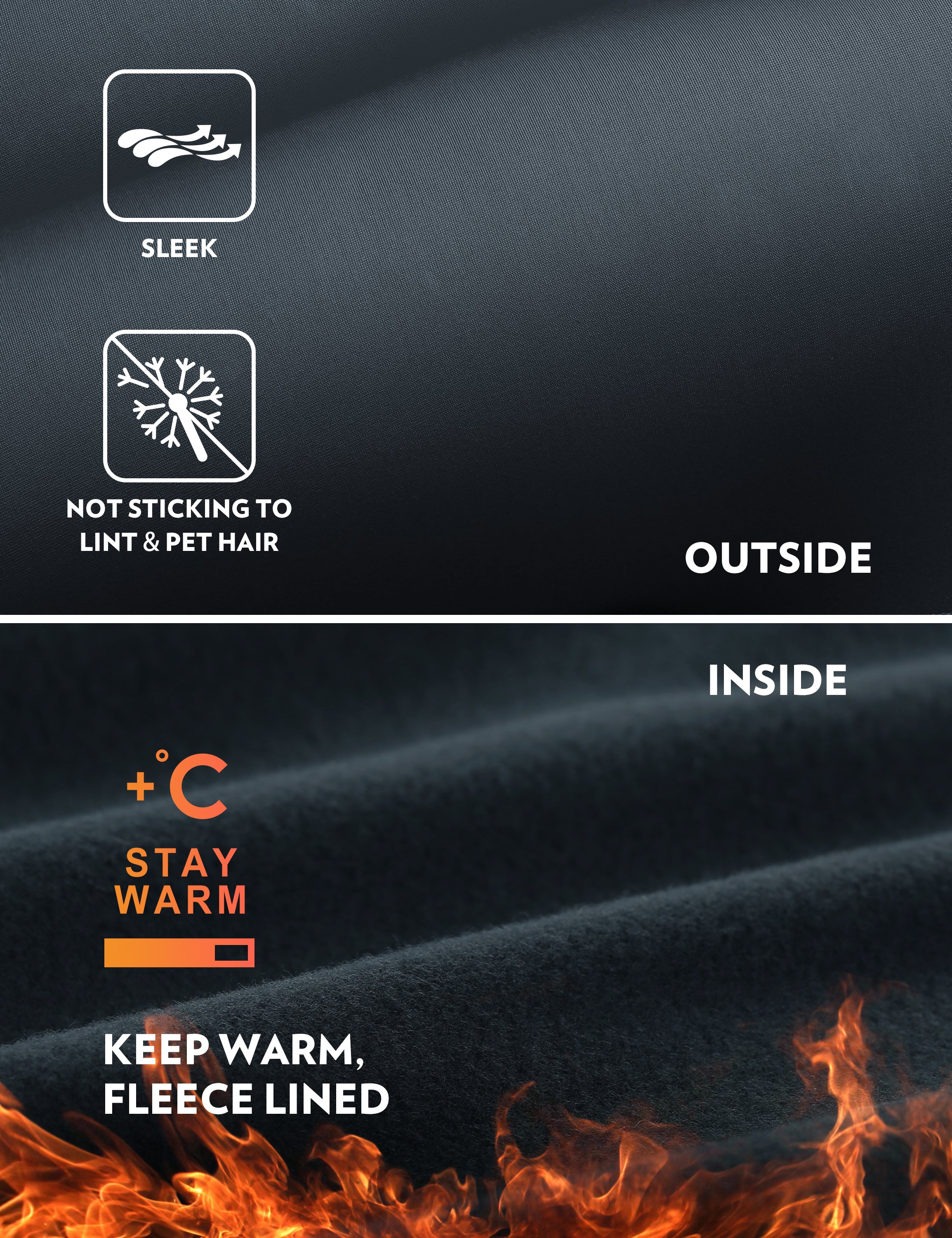 CRZ YOGA Women's Winter High Rise Thermal Fleece Lined Leggings 28'' True Navy