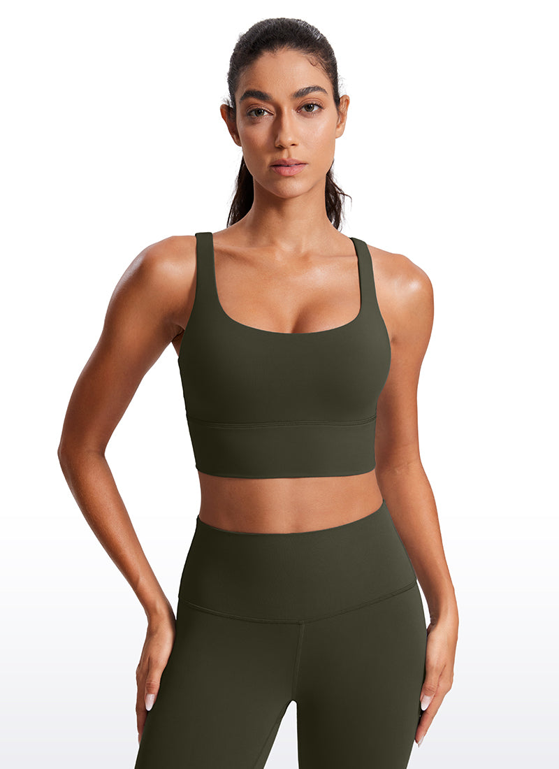 Nakedfeel Strappy Longline Bra Criss Cross Back