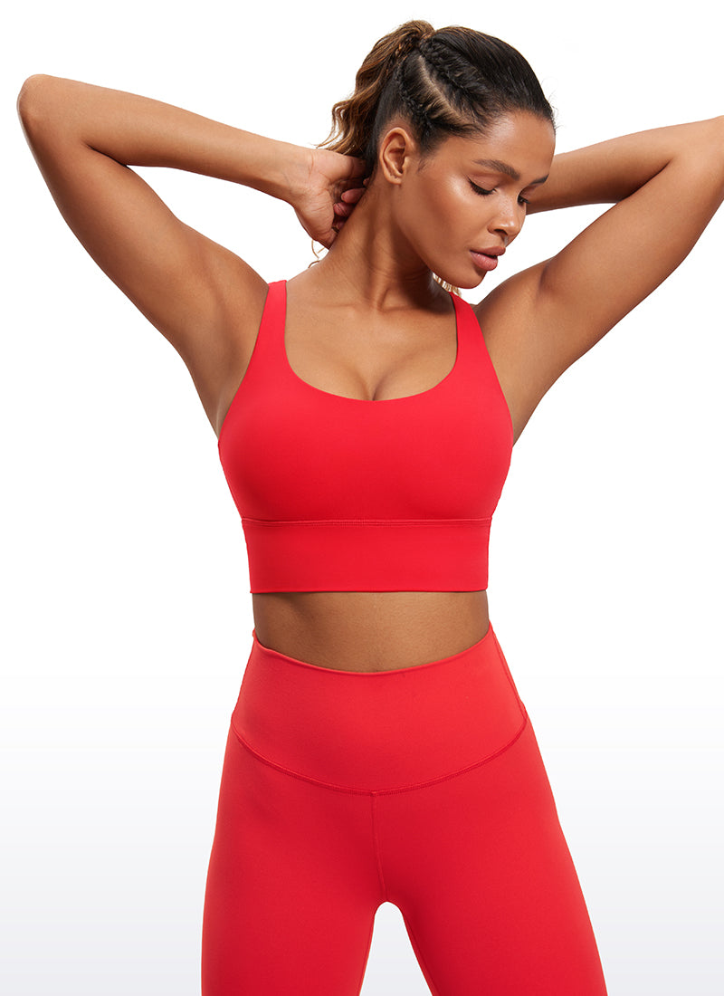 Nakedfeel Strappy Longline Bra Criss Cross Back