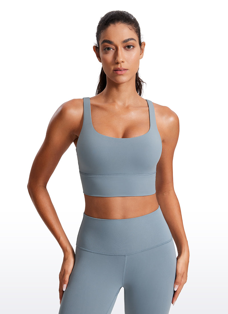 Nakedfeel Strappy Longline Bra Criss Cross Back