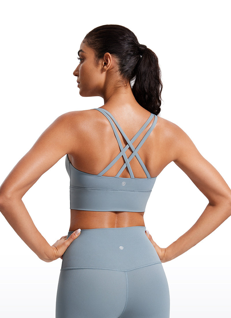 Nakedfeel Strappy Longline Bra Criss Cross Back