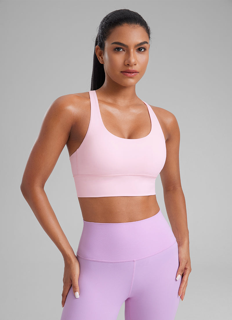 Nakedfeel Strappy Longline Bra Criss Cross Back