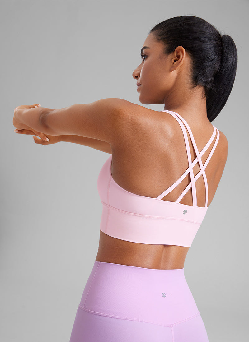 Nakedfeel Strappy Longline Bra Criss Cross Back
