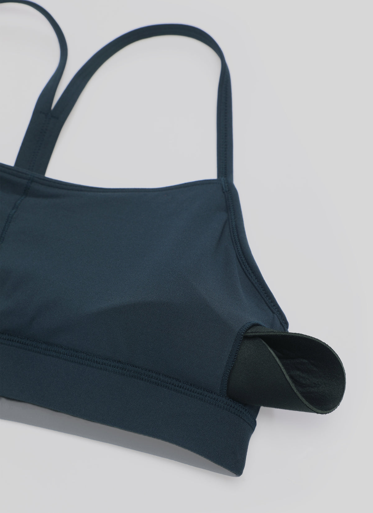 CRZ YOGA Women's Yoga Light Support Butterluxe Sports Bra Y back True Navy @model_info:NEW
