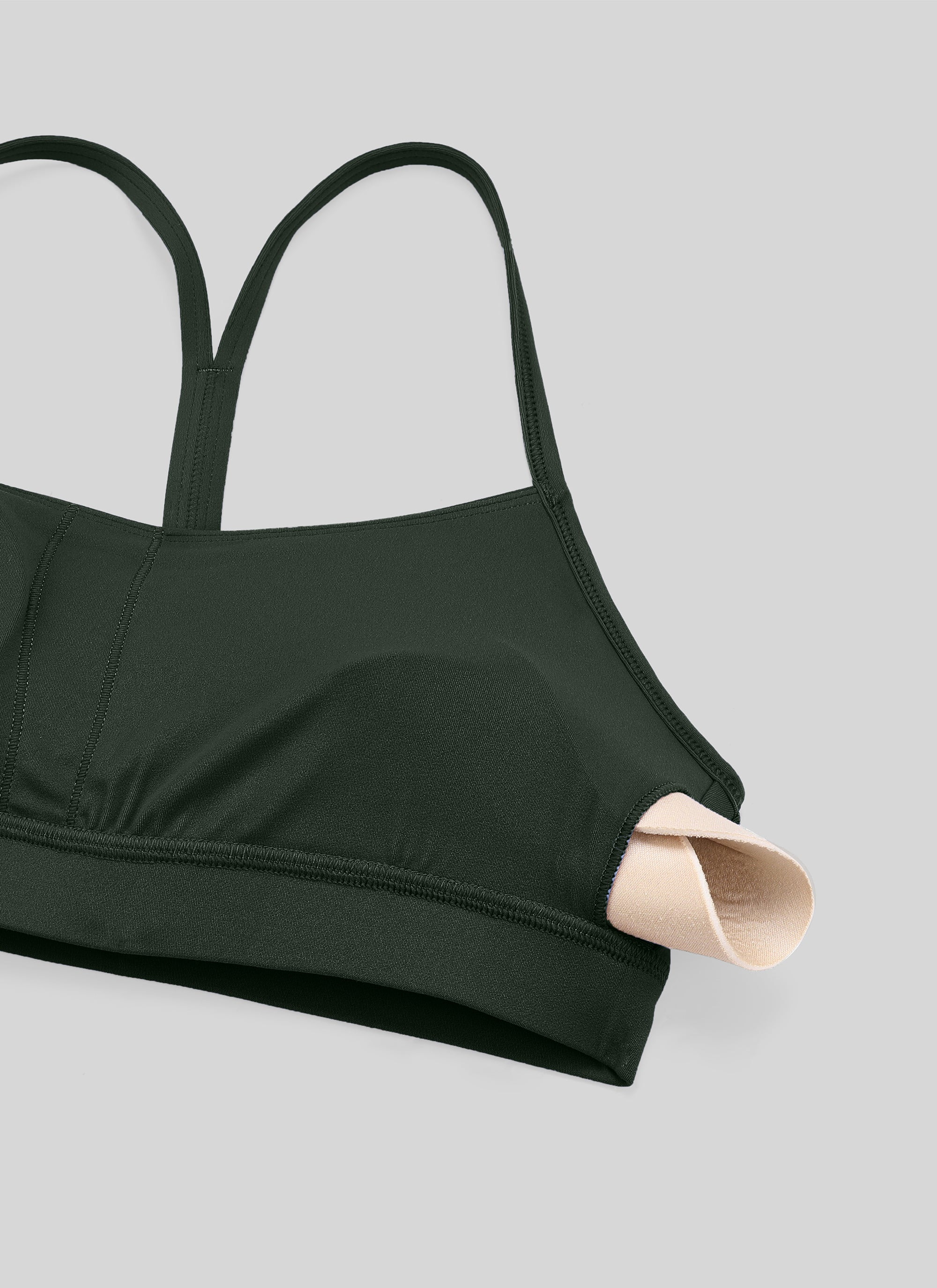 CRZ YOGA Women's Yoga Light Support Butterluxe Sports Bra Y back Legend Green