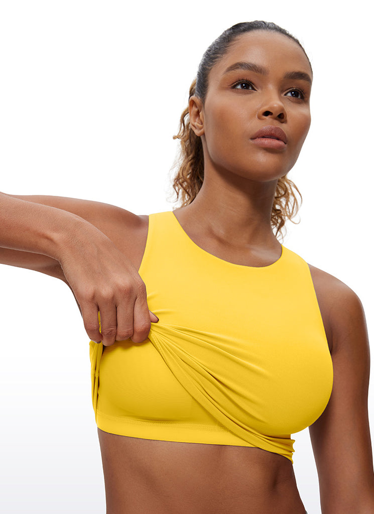 CRZ YOGA  Women's Yoga Low Support Butterluxe Tank High Neck Racerback Viva Magenta