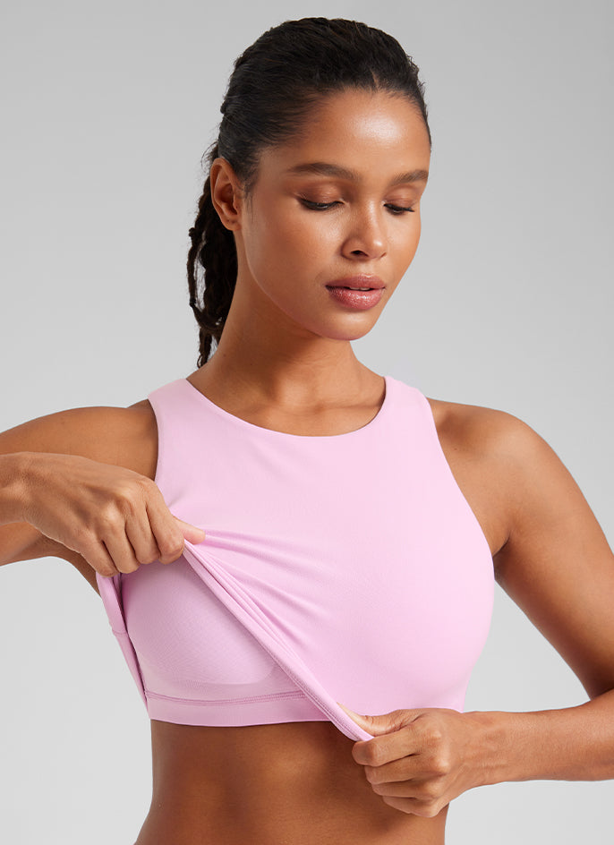 Butterluxe High Neck Racerback Tank