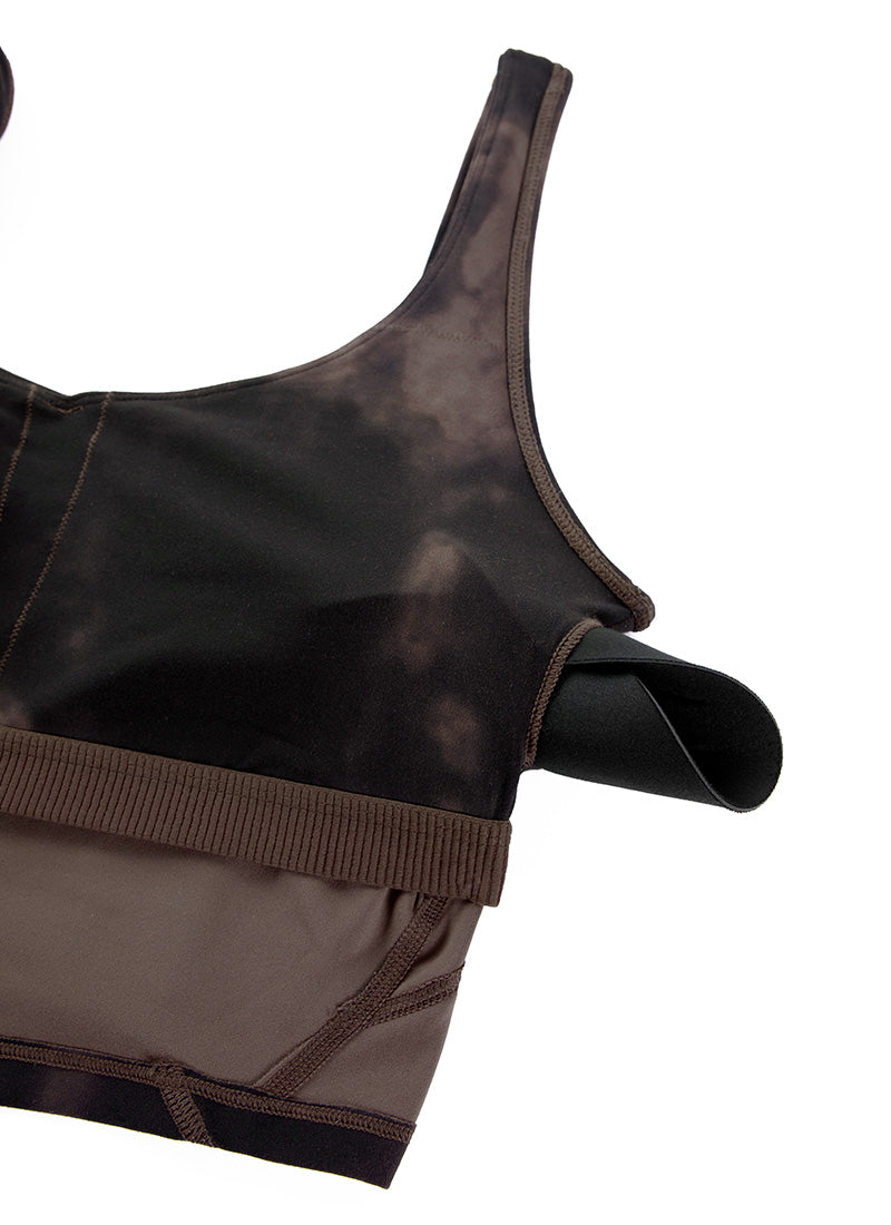 CRZ YOGA Women's Yoga Low support Butterluxe Longline Bra U-back Tornado