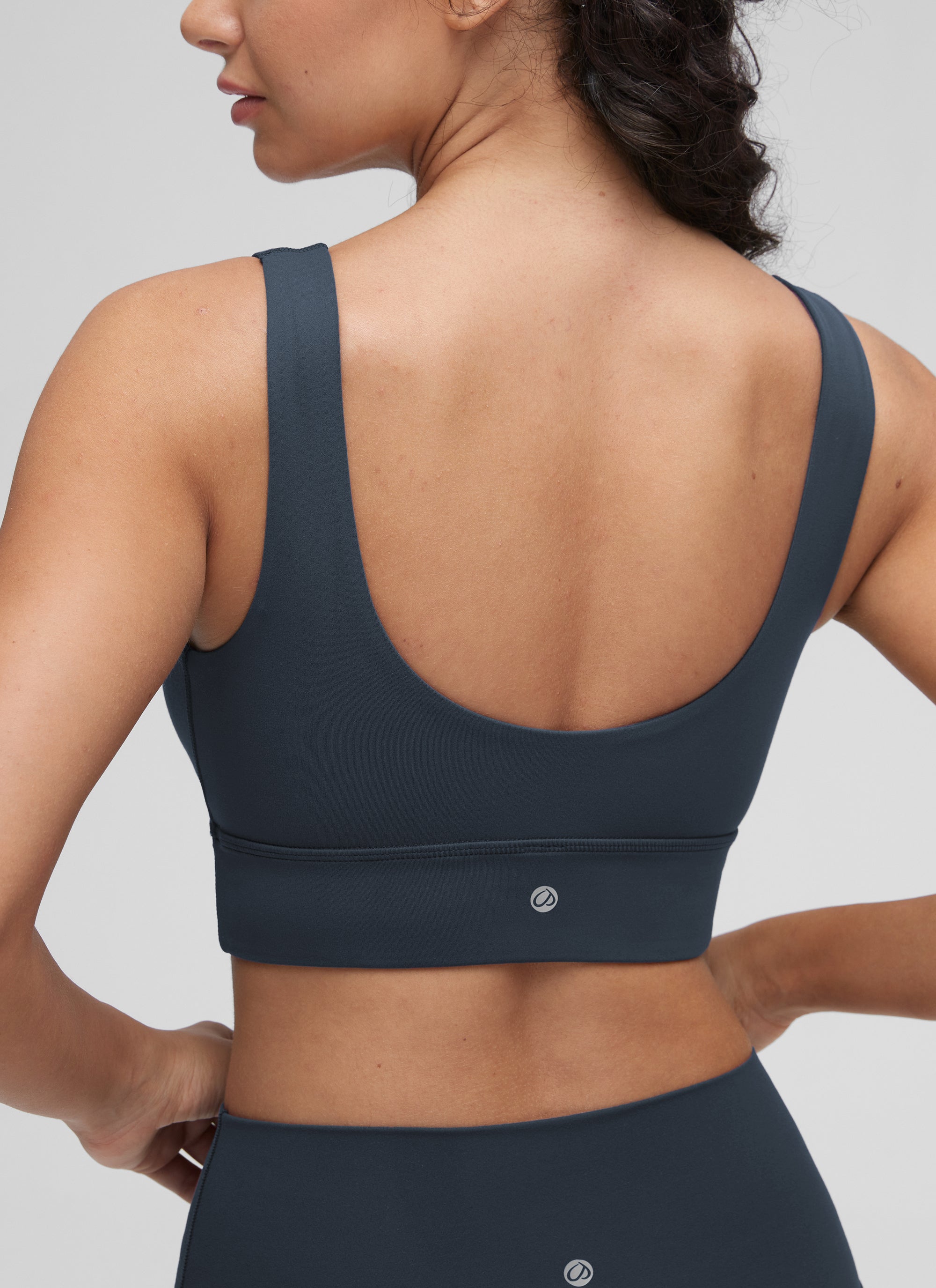 CRZ YOGA Women's Yoga Low Support Butterluxe Sport Bra U Back Longline White