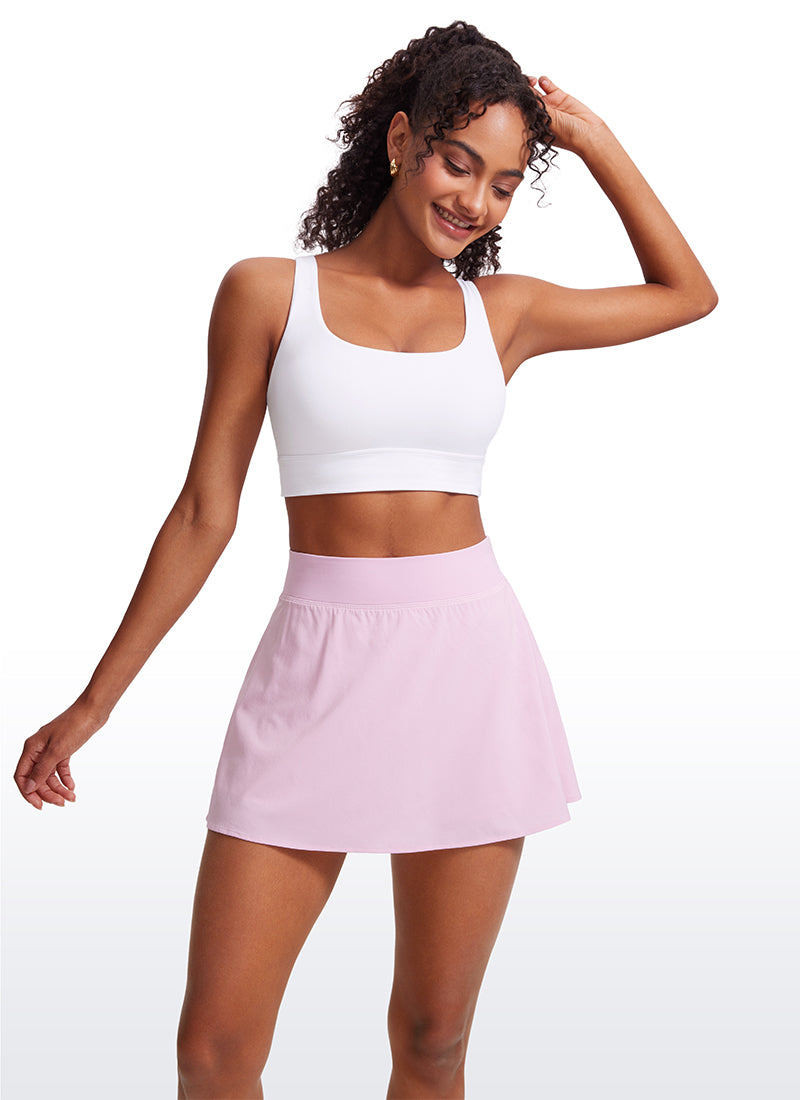 CRZ YOGA Women's Yoga Low Support Butterluxe Sport Bra U Back Longline White