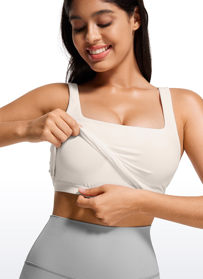 Butterluxe Square Neck Built in Bra Tank