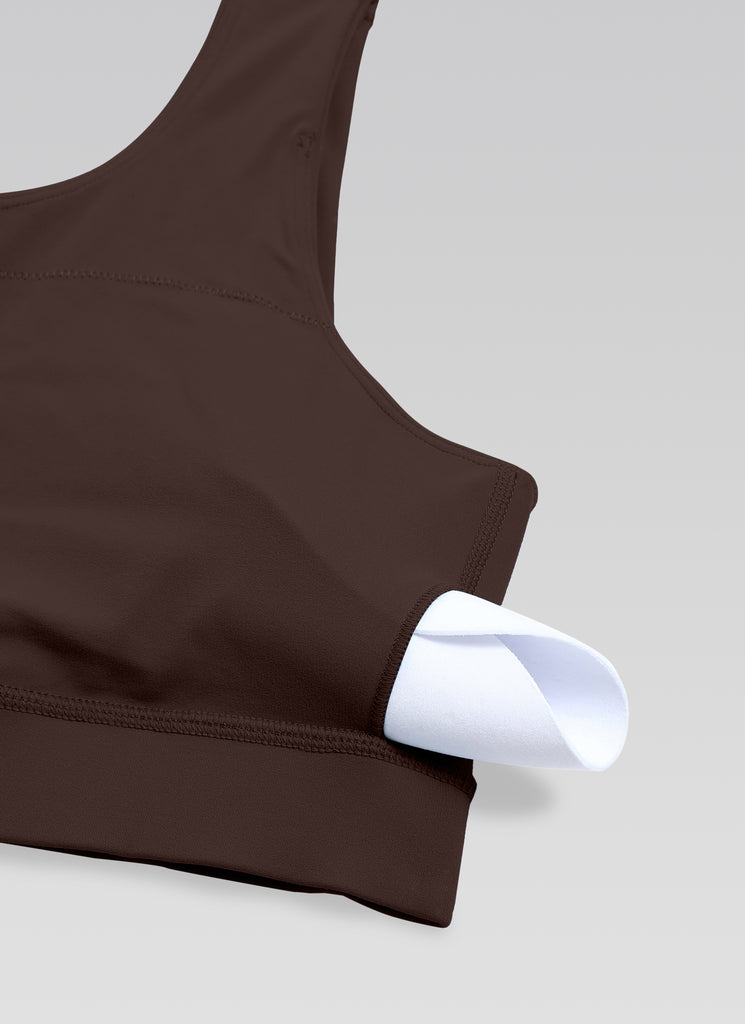 CRZ YOGA Butterluxe Womens One Shoulder Sports Bra Asymmetrical Padded Vita Pink