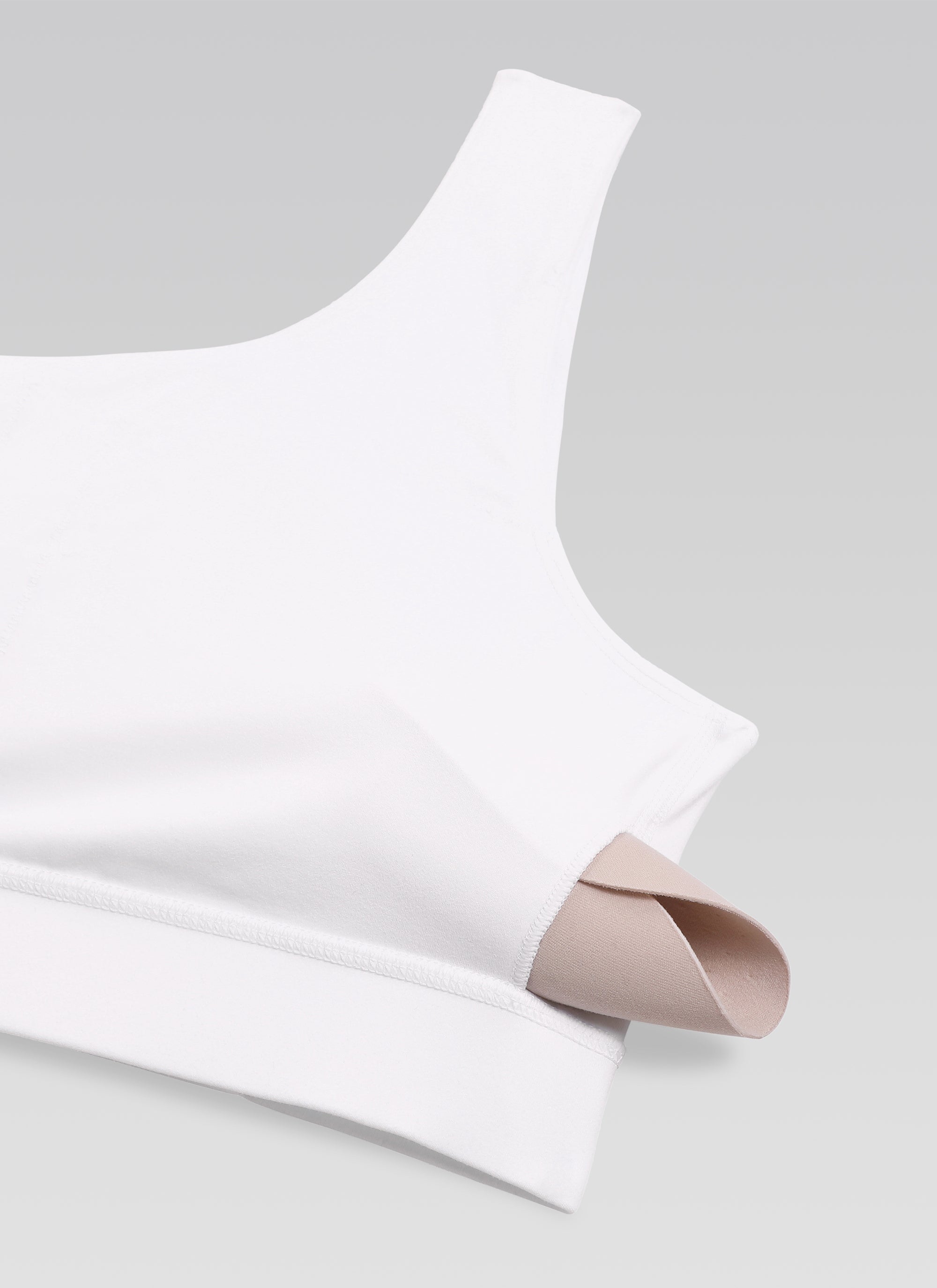 CRZ YOGA Butterluxe Womens One Shoulder Sports Bra Asymmetrical Padded White @model_info:New5