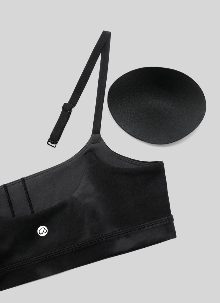 CRZ YOGA Womens Butterluxe Adjustable Spaghetti Strap Scoop Neck Bra Belgian Blue