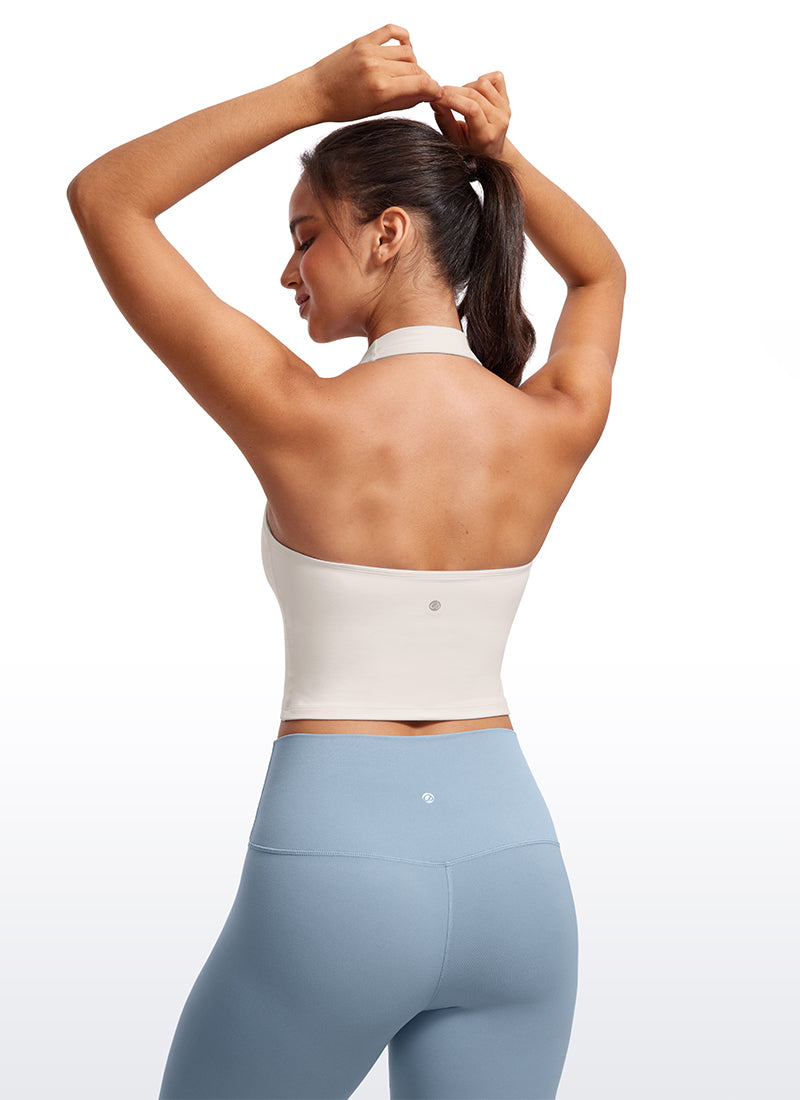 Butterluxe Built in Bra Halter Tank