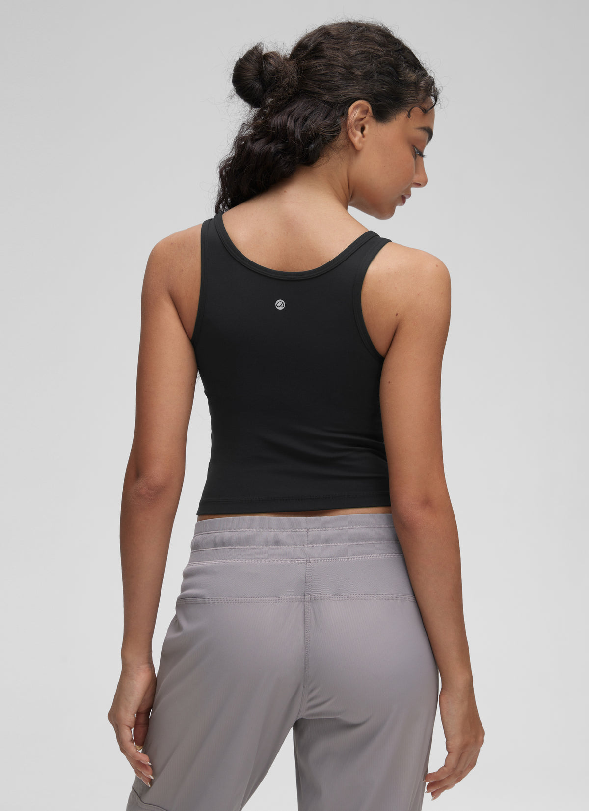 CRZ YOGA Women's Yoga Butterluxe Tight Fit Tank Tops Racerback Black @model_info:Anano