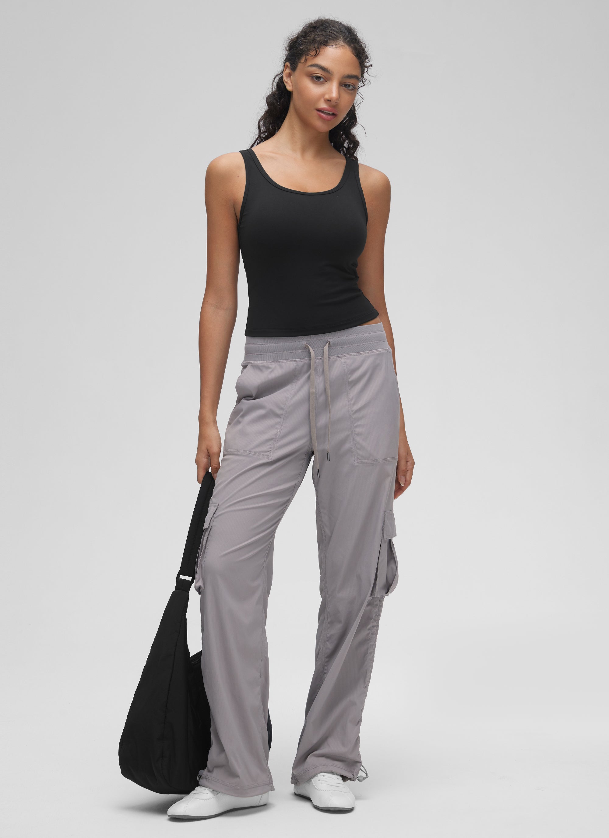 CRZ YOGA Women's Yoga Butterluxe Tight Fit Tank Tops Racerback Black @model_info:Anano