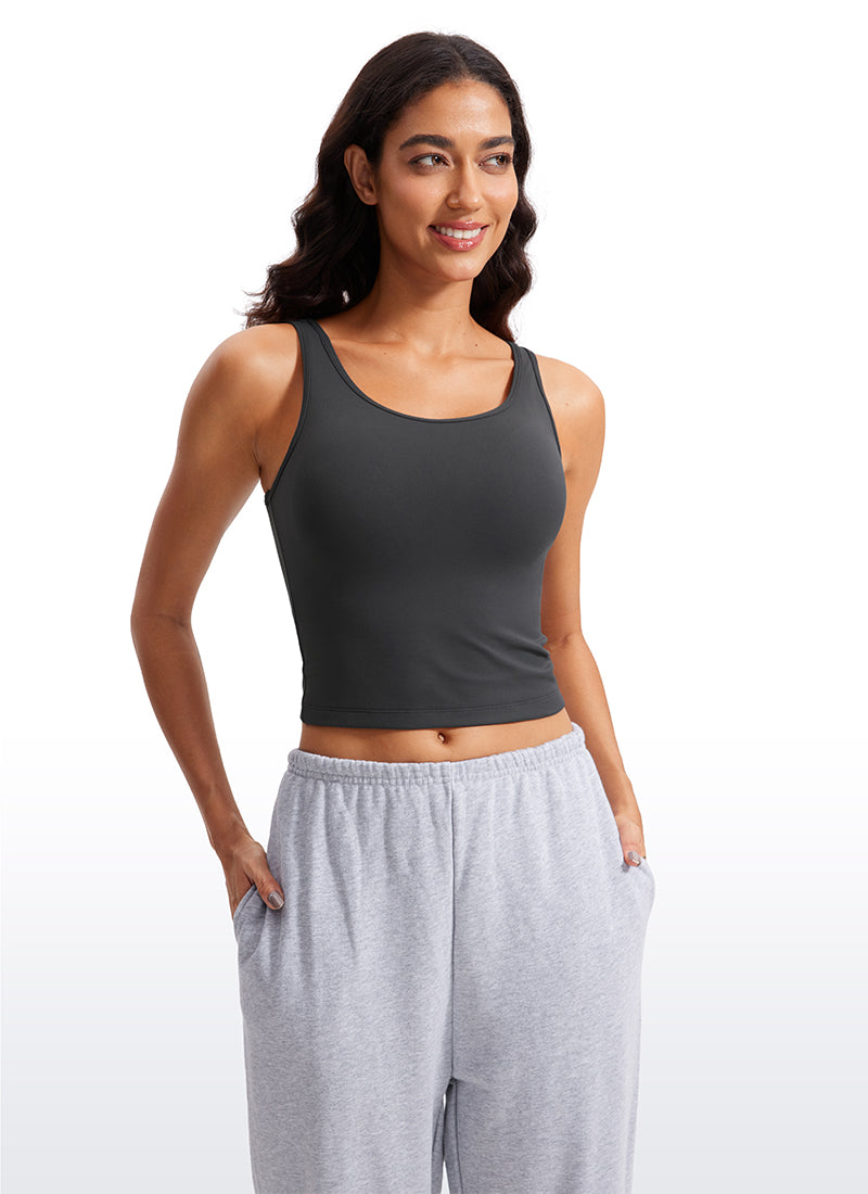Butterluxe Double Lined Scoop Neck Tank