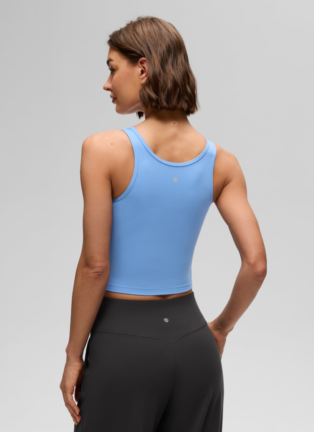 CRZ YOGA Women's Yoga Butterluxe Tight Fit Tank Tops Racerback Party Blue @model_info:K