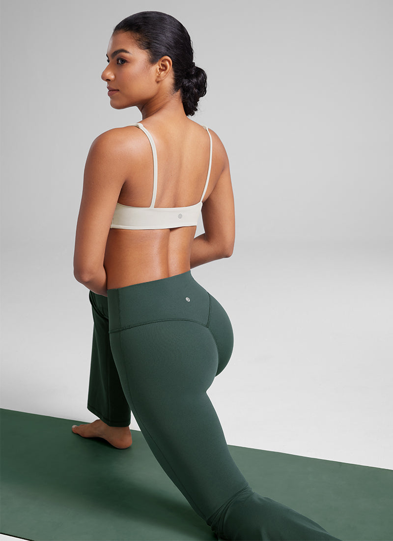 CRZ YOGA Women Butterluxe Square Neck Cami Padded Mini Bra Cambric Blue