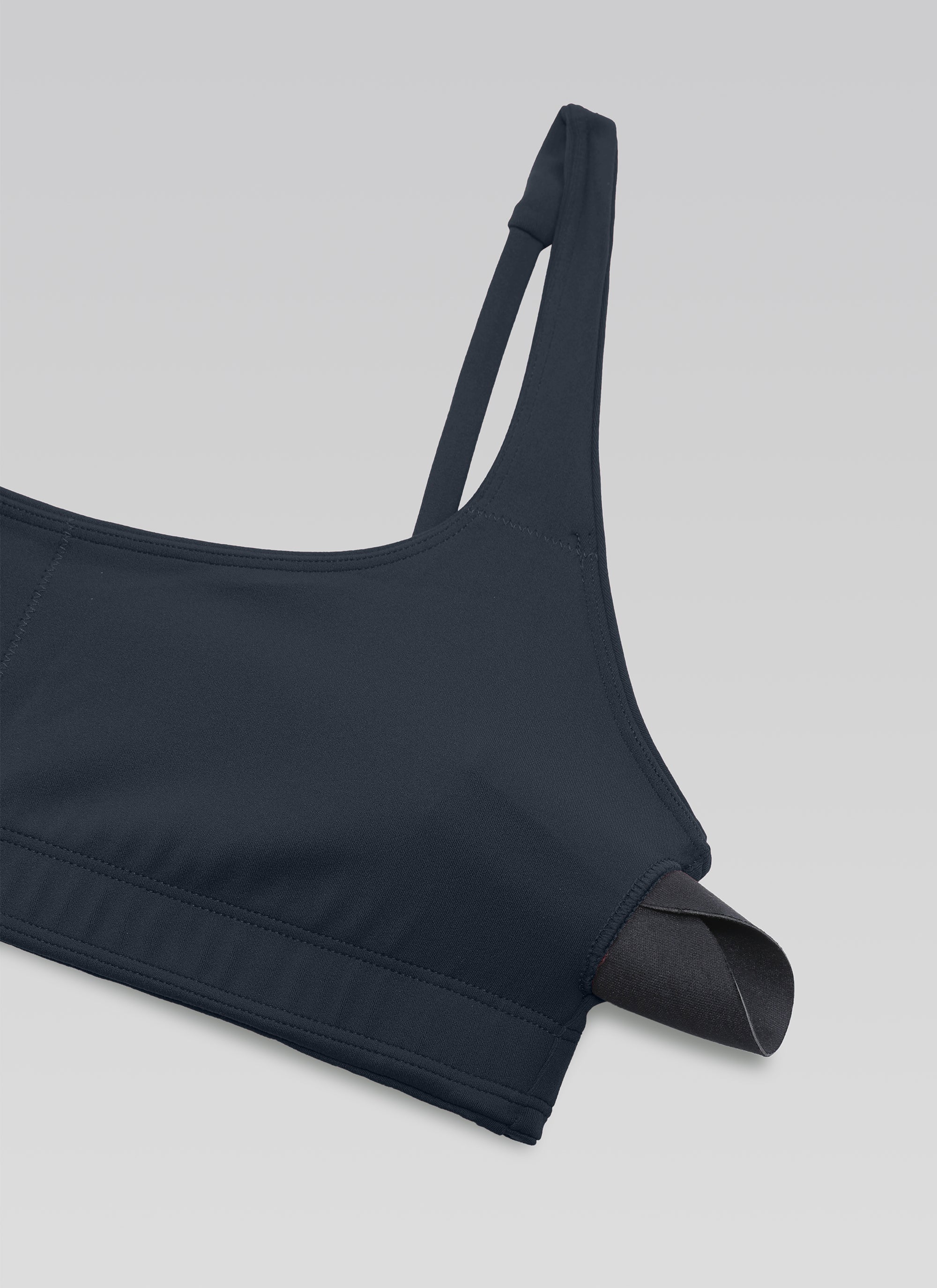 CRZ YOGA Women Butterluxe Square Neck Cami Padded Mini Bra True Navy