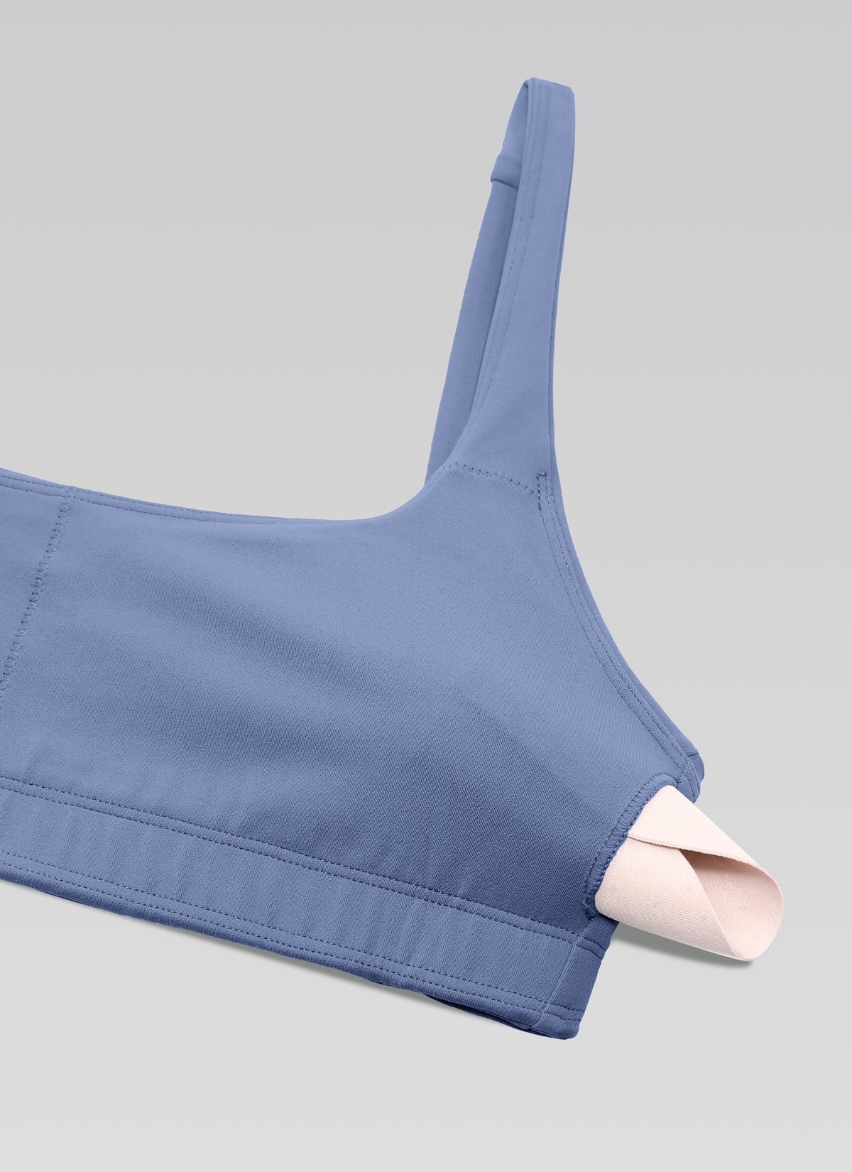 CRZ YOGA Women Butterluxe Square Neck Cami Padded Mini Bra Oasis Blue @model_info:NEW