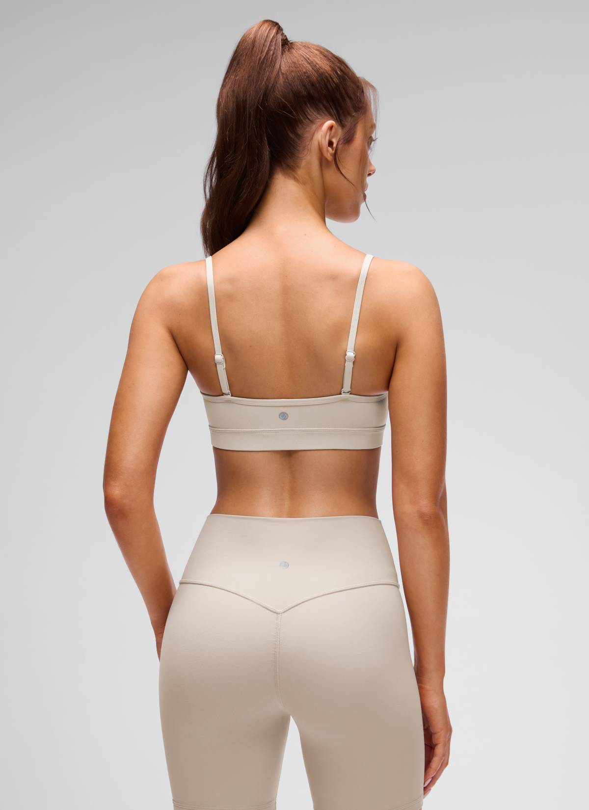 CRZ YOGA Butterluxe Womens V Neck Camisole Yoga Padded Sports Bra Mojave Tan
