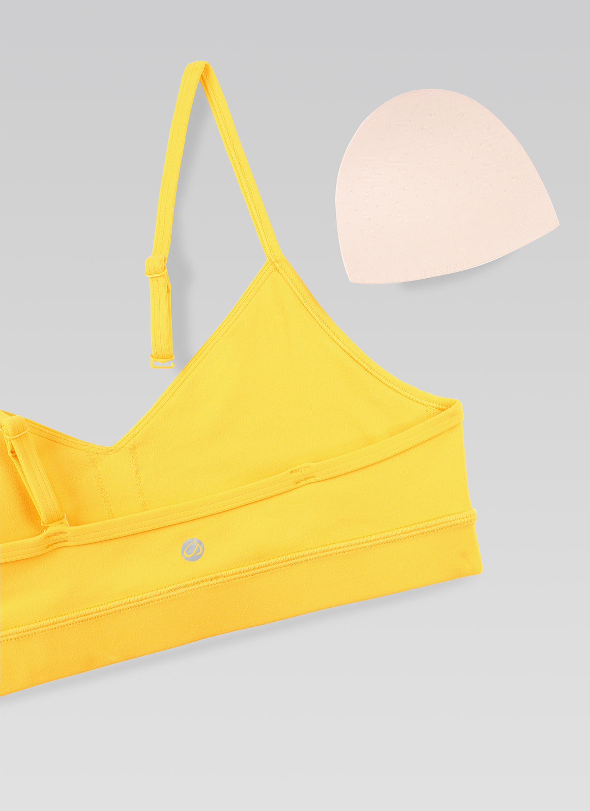 CRZ YOGA Butterluxe Womens V Neck Camisole Yoga Padded Sports Bra High Visibility Yellow @model_info:NEW