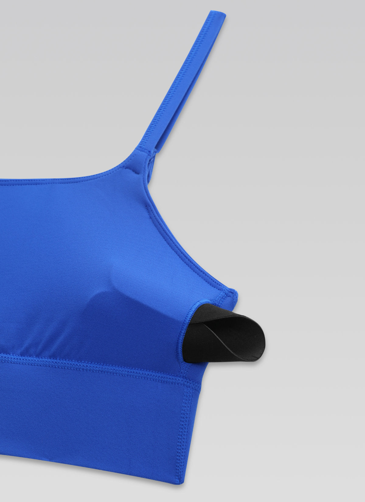 CRZ YOGA Women's Butterlift Yoga Longline Built in Bra Sports Bra Royal @model_info:DETAIL
