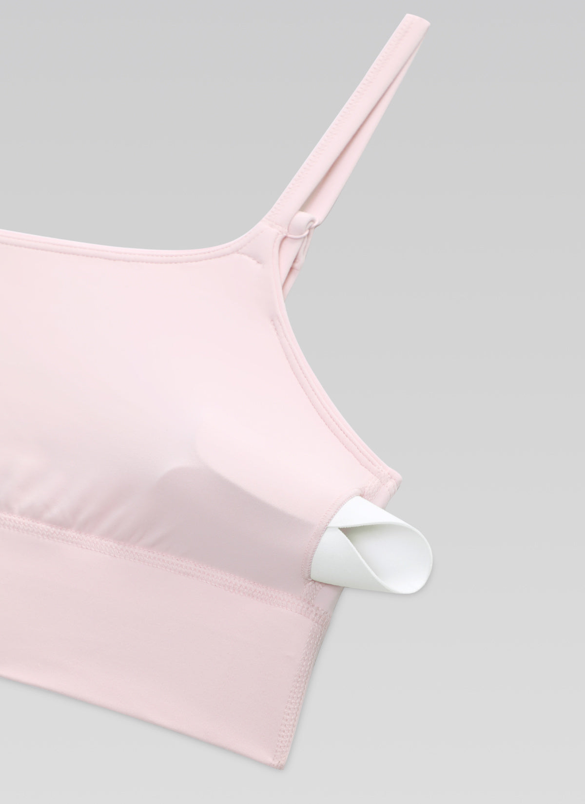 CRZ YOGA Women's Butterlift Yoga Longline Built in Bra Sports Bra Strawberry Pink @model_info:DETAIL