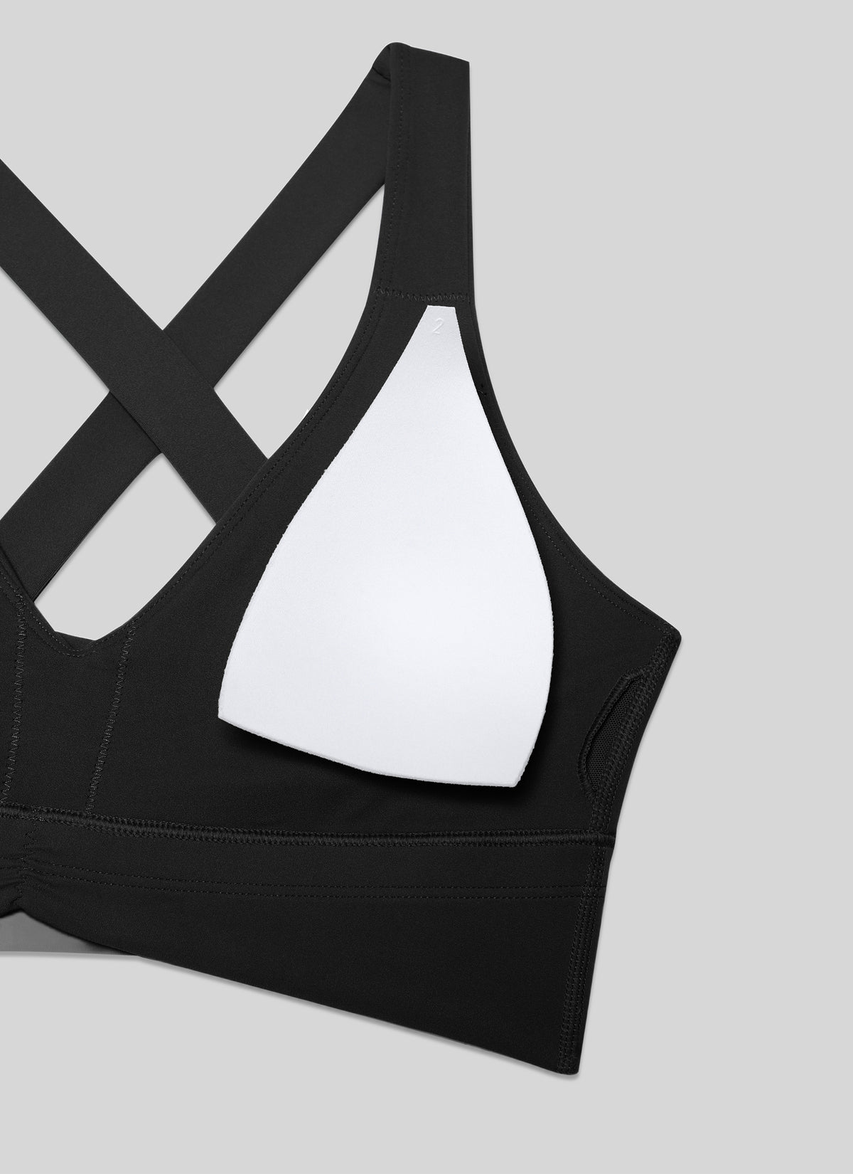 CRZ YOGA Women's Light Support Butterluxe Yoga Bra Ruched V Neck Black @model_info:NEW