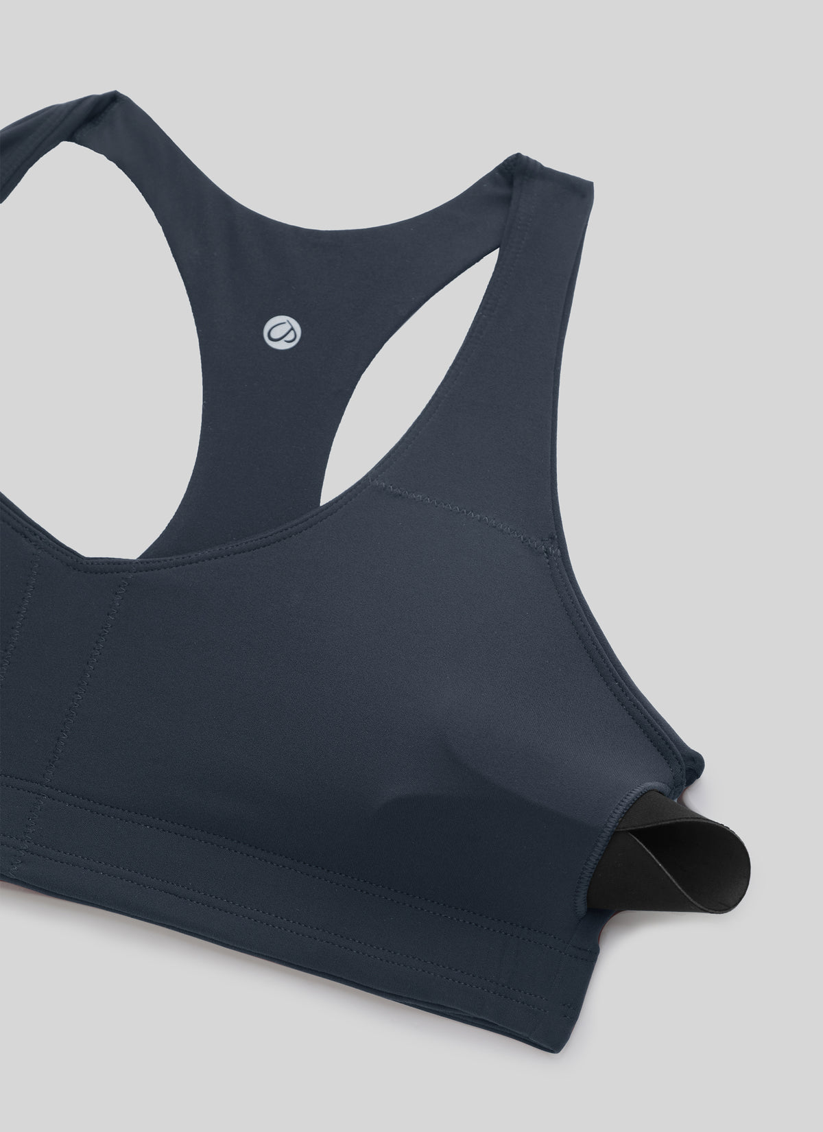 CRZ YOGA Women's Butterluxe Yoga V Neck RacerBack Build in Sports Bra True Navy @model_info:NEW
