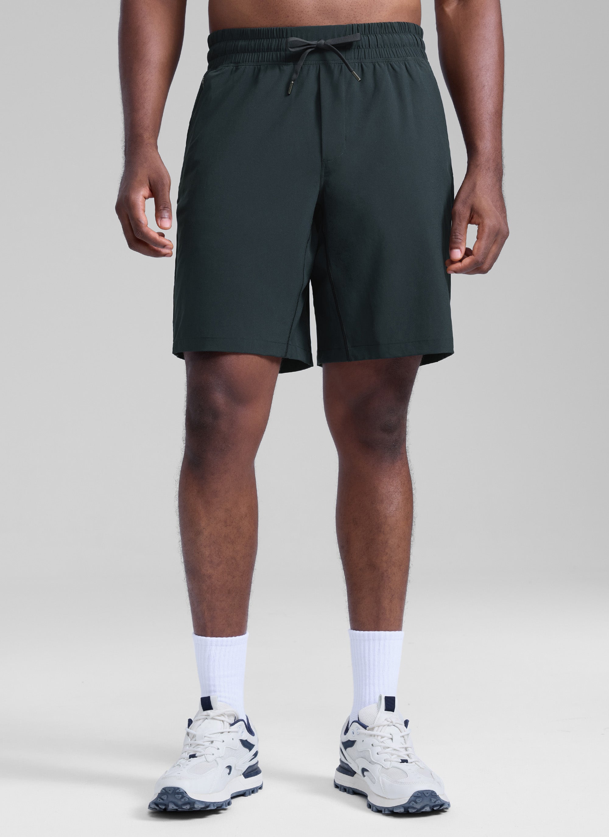 CRZ YOGA Men's Train Relaxed Fit Feathery-Fit Linerless Shorts 9'' Black