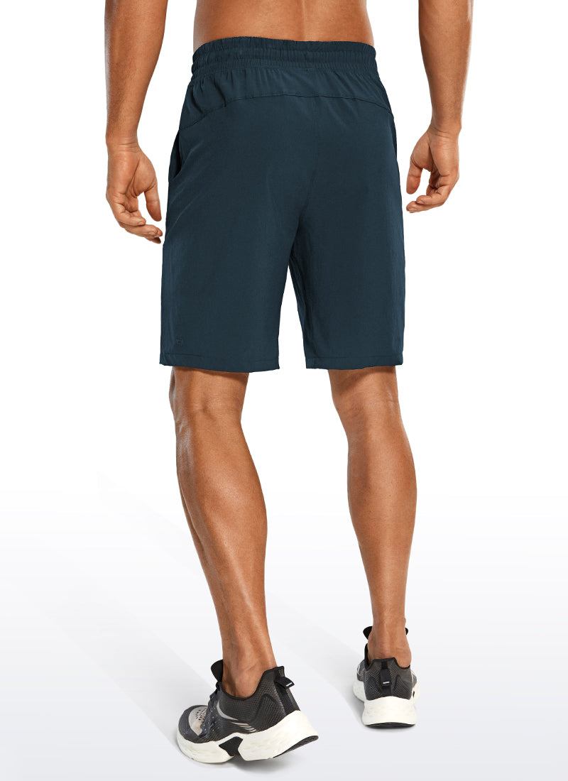 CRZ YOGA Men's Train Relaxed Fit Feathery-Fit Linerless Shorts 9'' Ink Blue