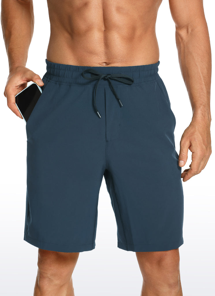CRZ YOGA Men's Train Classic Fit Feathery-Fit Linerless Shorts 7'' Stelindigo