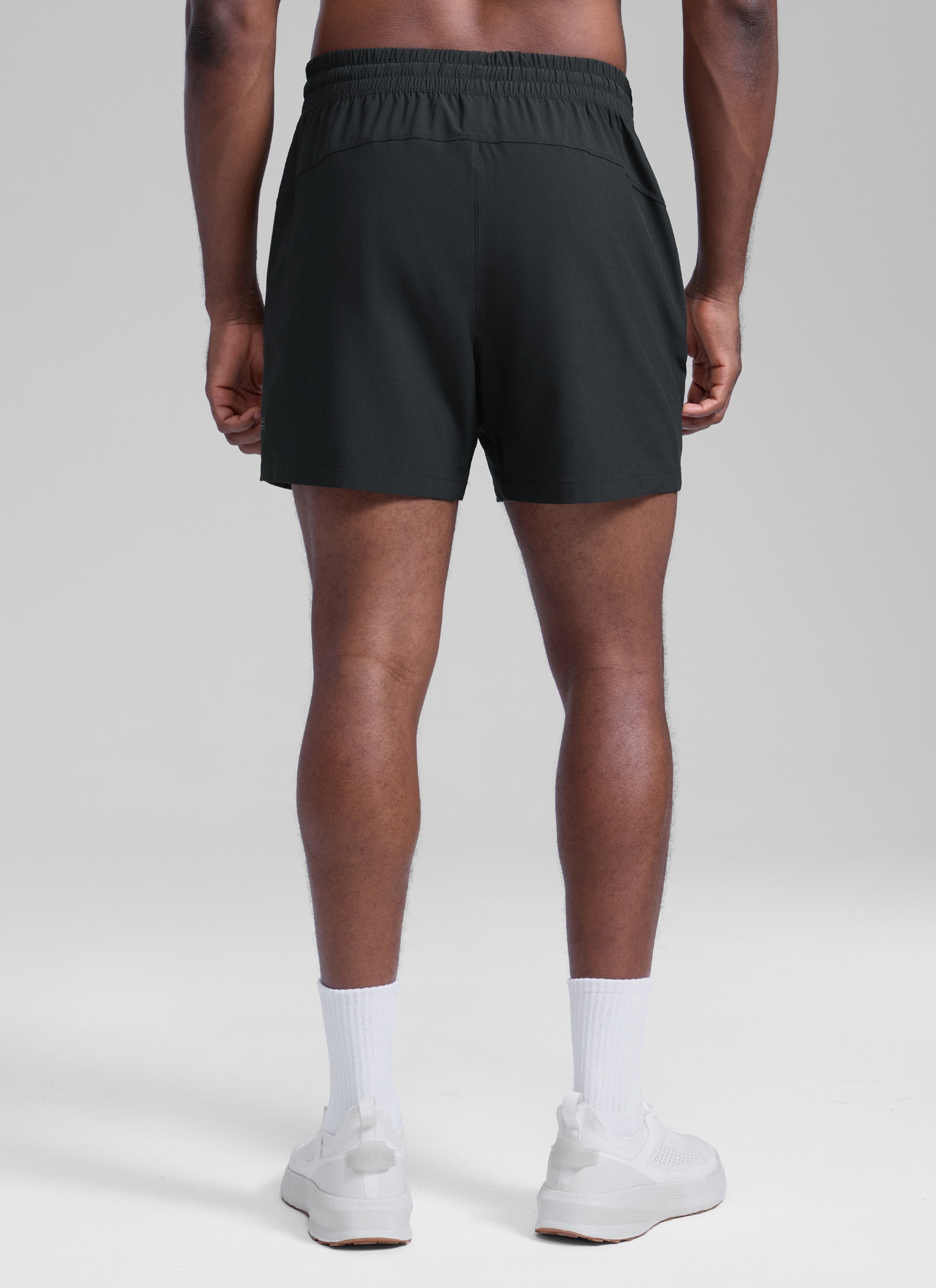 CRZ YOGA Men's Running Feathery-Fit Workout Linerless Shorts 5'' Black