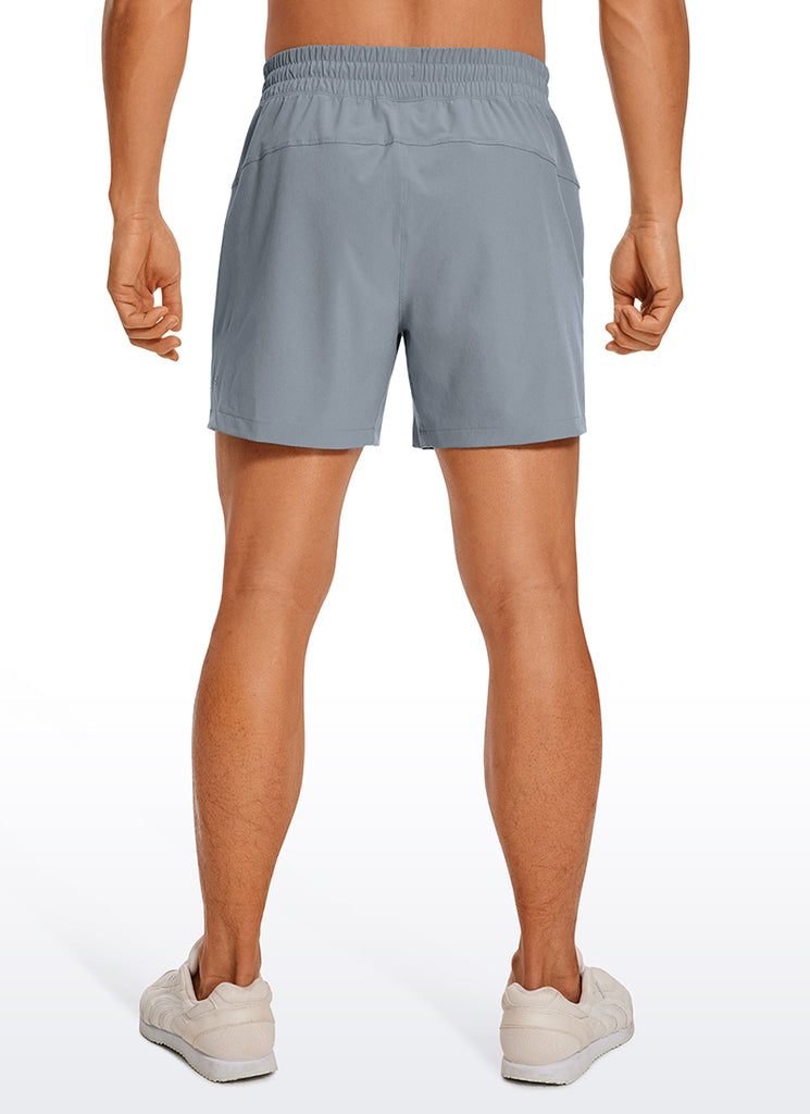 CRZ YOGA Men's Running Feathery-Fit Workout Linerless Shorts 5'' Electric Blue