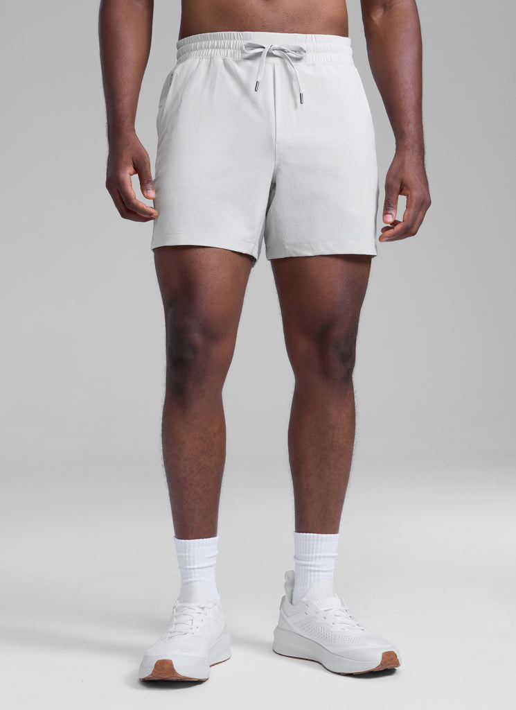 CRZ YOGA Men's Running Feathery-Fit Workout Linerless Shorts 5'' Sparkle Blue