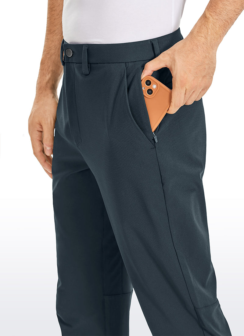 CRZ YOGA Mens Work Classic Fit All-Day Comfort Golf Pants Pockets 30'' True Navy