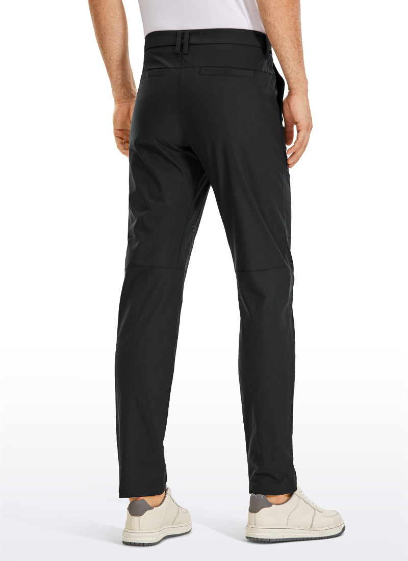 CRZ YOGA Mens Work Classic Fit All-Day Comfort Golf Pants Pockets 32'' True Navy