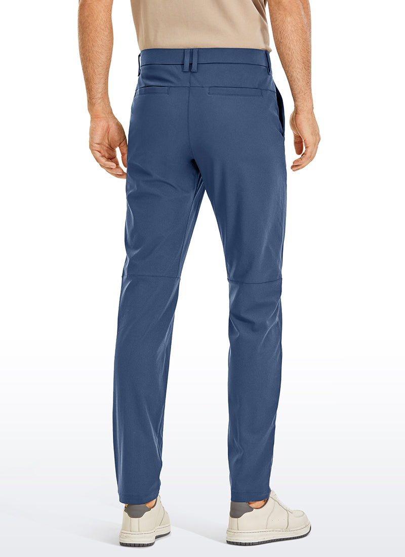 CRZ YOGA Mens Work Classic Fit All-Day Comfort Golf Pants Pockets 30'' True Navy