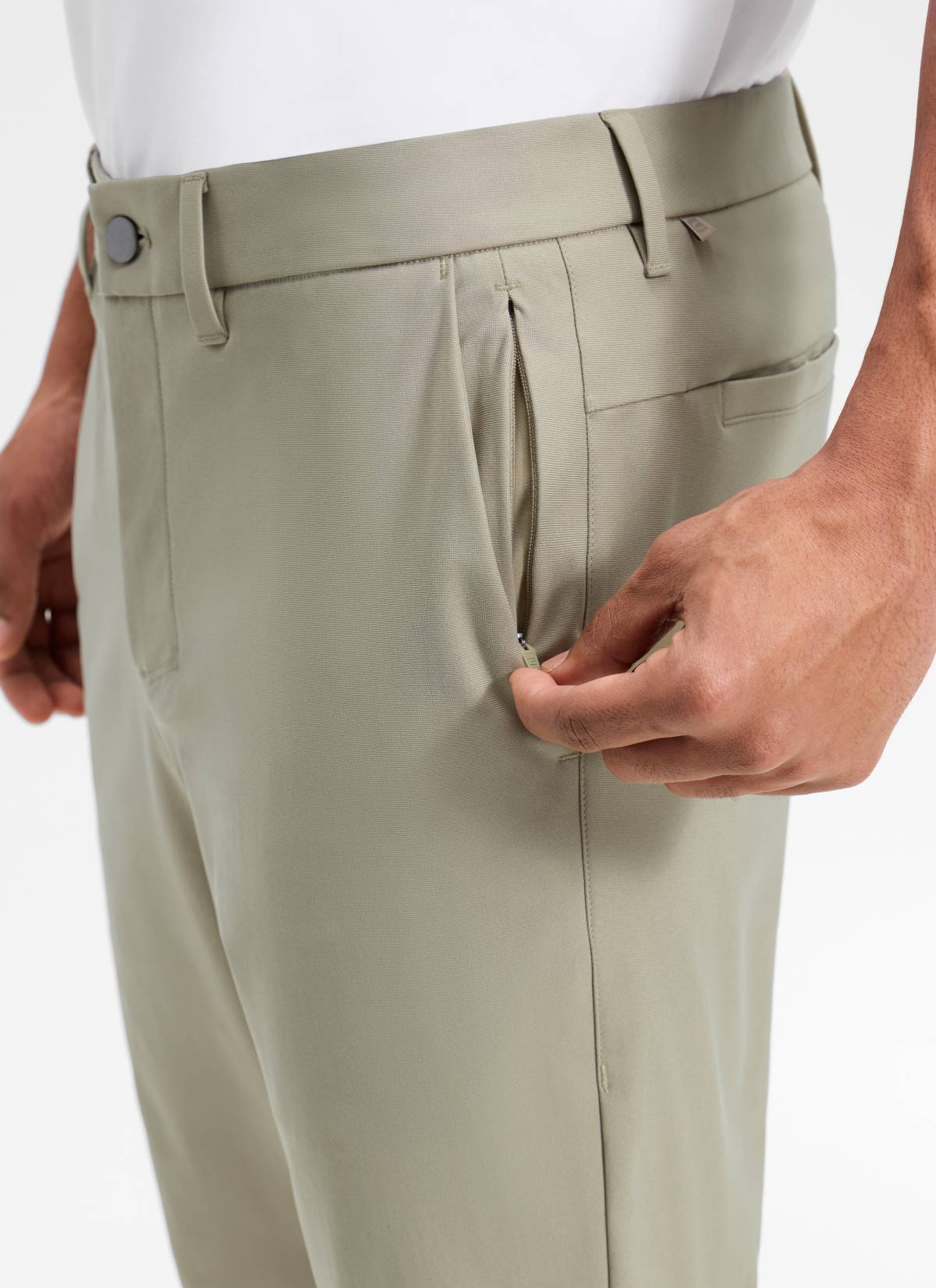 CRZ YOGA Mens Work Classic Fit All-Day Comfort Golf Pants Pockets 32'' Khali Barley