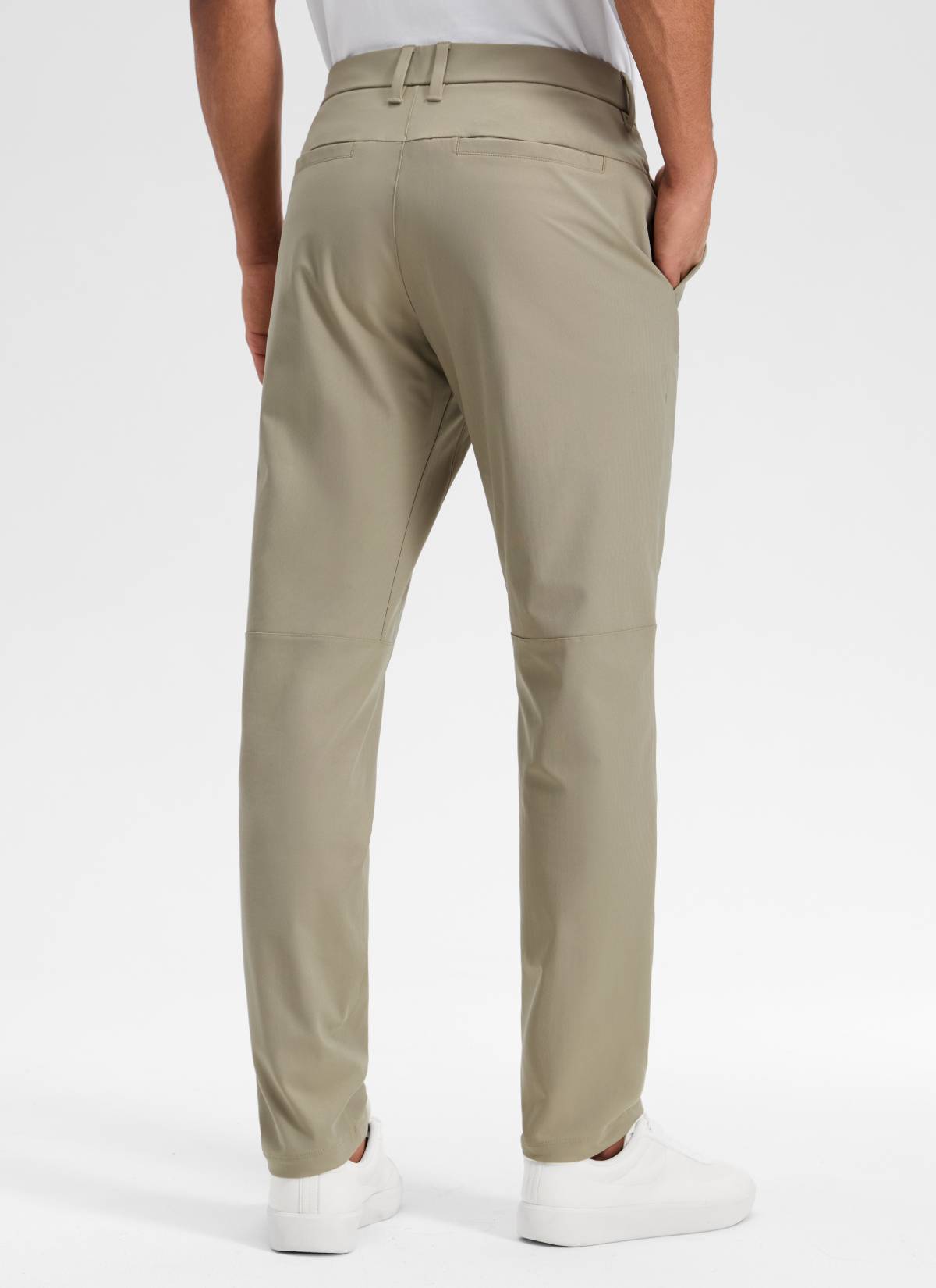 CRZ YOGA Mens Work Classic Fit All-Day Comfort Golf Pants Pockets 32'' Oak