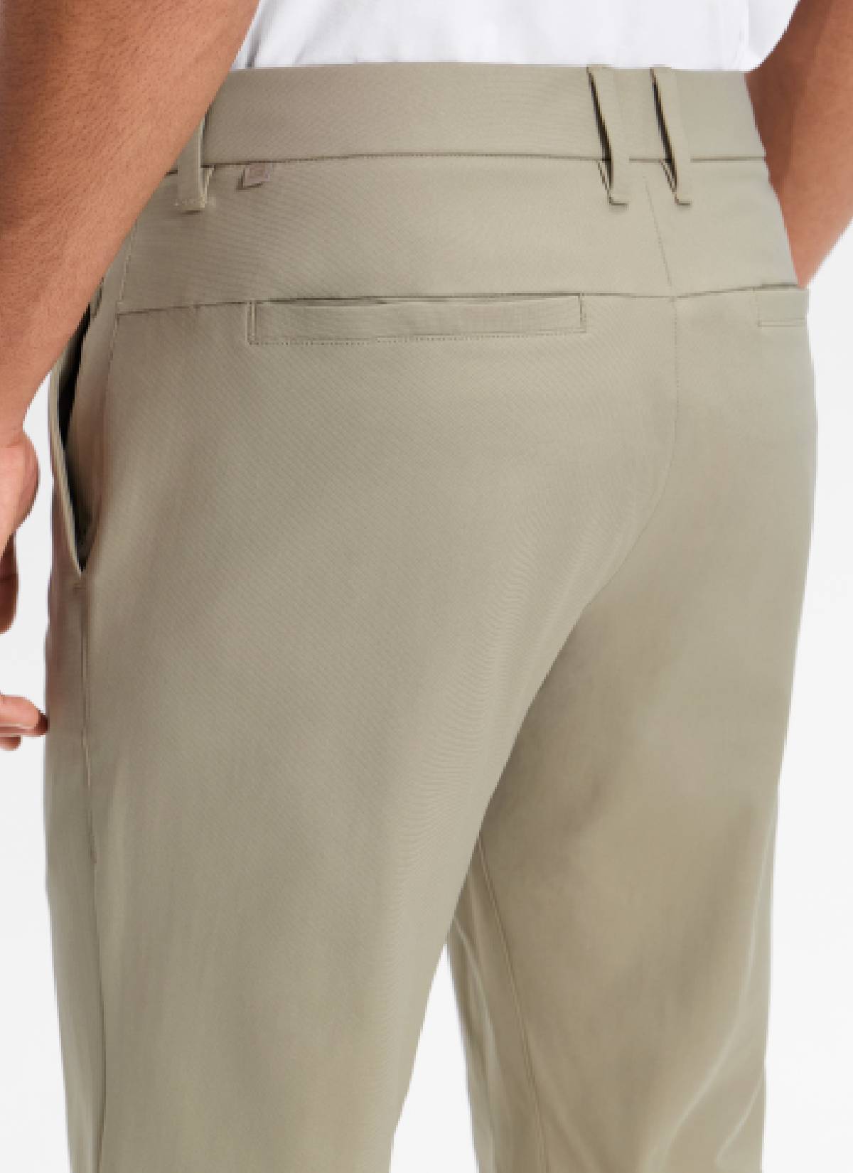 CRZ YOGA Mens Work Classic Fit All-Day Comfort Golf Pants Pockets 32'' Oak