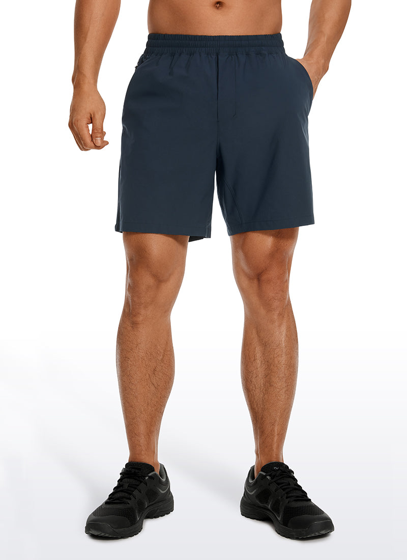 CRZ YOGA Men's Running Ultra-Light Linerless Shorts 7'' True Navy
